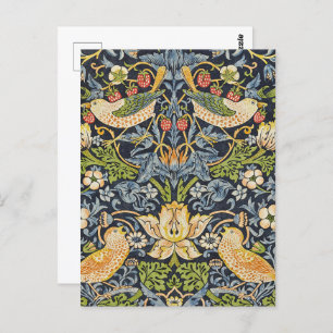 Carte Postale William Morris - Fraise Thief Motif Floral