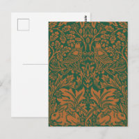 William Morris Frère Lapin Ambre Noir Motif