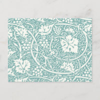 William Morris Grape Motif Turquoise Turquoise