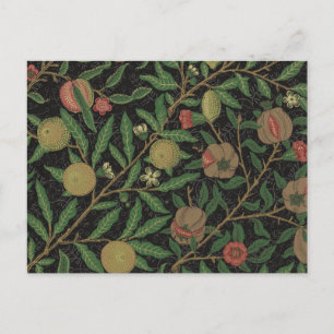 Carte Postale William Morris grenade classique fruits