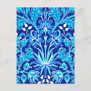 Carte Postale William Morris Hyacinth Imprimer, Navy et Cobalt B