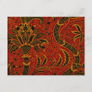 Carte Postale William Morris - Inde, motif vintage