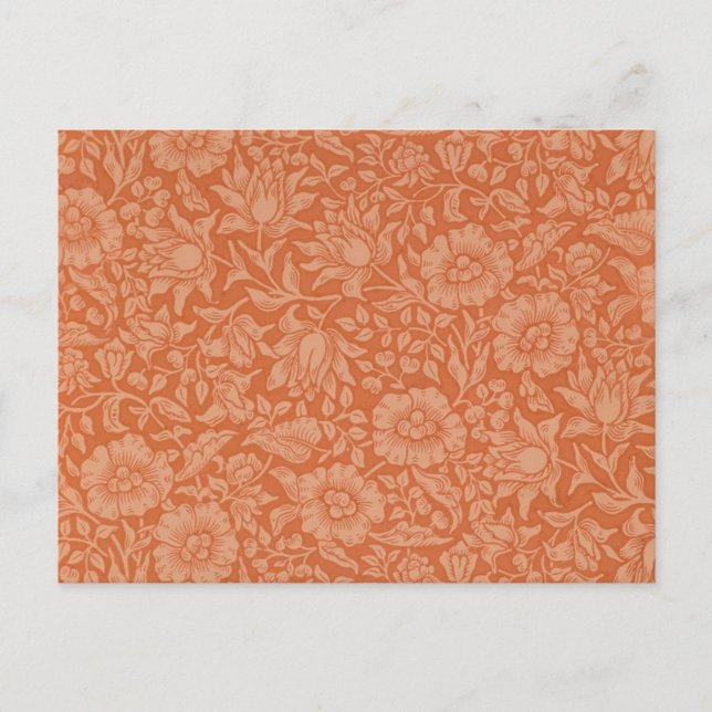 Carte Postale William Morris Mallow Fond d'écran floral (Devant)