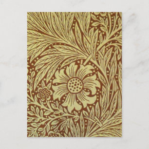 Carte Postale William Morris Marigold Motif de fleurs antiques