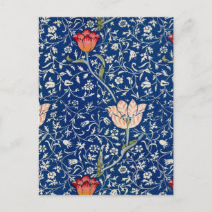 Carte Postale William Morris Medway Floral bleu