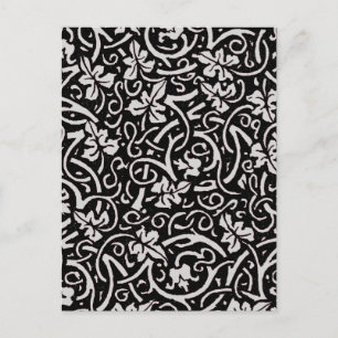 Carte Postale William Morris Motif de la feuille de vigne