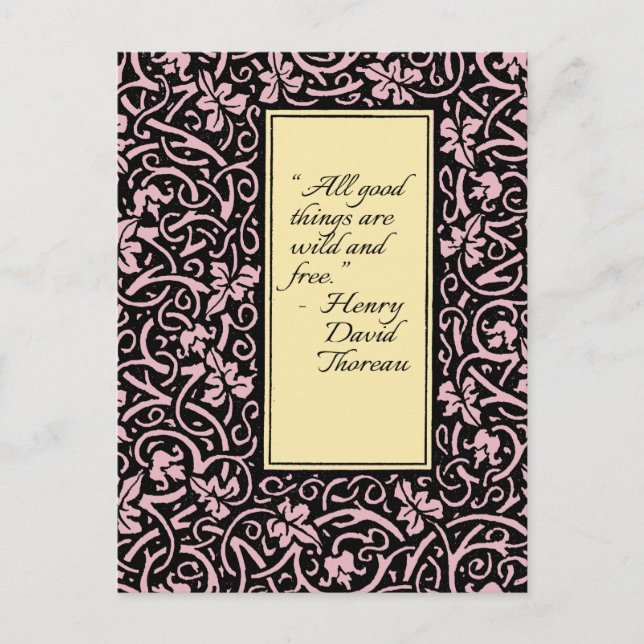 Carte Postale William Morris Motif de la feuille de vigne (Devant)