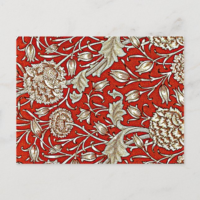 Carte Postale William Morris motif, Wild Tulip (Devant)