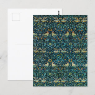 Carte Postale William Morris Oiseaux et motifs floraux