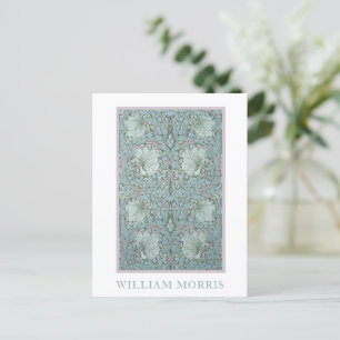 Carte Postale William Morris - Pimpernel : Floral bleu et vert