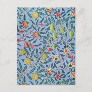 CARTE POSTALE: WILLIAM MORRIS "POMEGRANAT BLEU"
