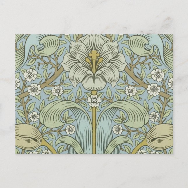 Carte Postale William Morris Spring Thicket : Floral antique (Devant)