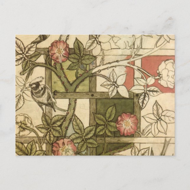 Carte Postale William Morris - Trellis (Devant)