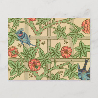 Carte Postale William Morris Trellis Design classique de papier 