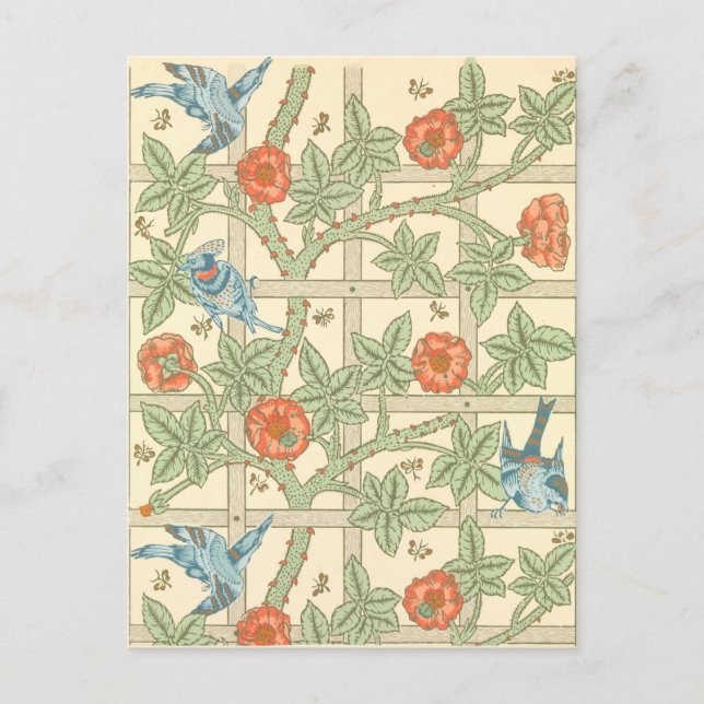 Carte Postale William Morris Trellis Motif (Devant)