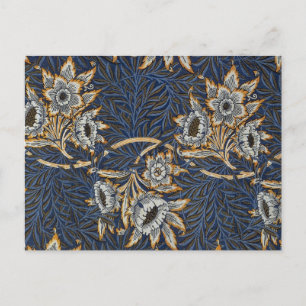 Carte Postale William Morris Tulip Willow Blue Motif