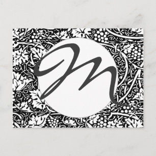 Carte Postale William Morris Vin de raisin noir blanc