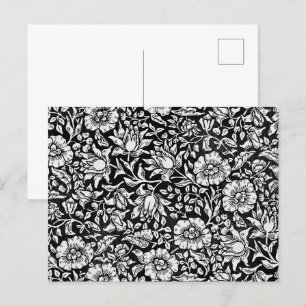 Carte Postale William Morris Vintage Blue Floral