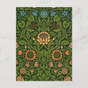 Carte Postale William Morris Violet et Columbine Art Rug