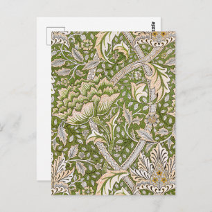 Carte Postale William Morris Windrush Motif Floral Classique