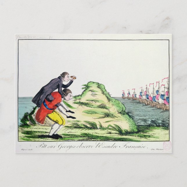 Carte Postale William Pitt Observateur de l'escadron français (Devant)