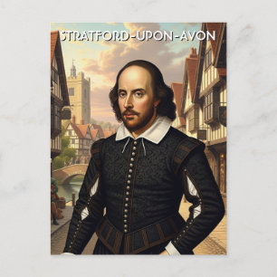 Carte Postale William Shakespeare à Stratford-Upon-Avon (Anglete
