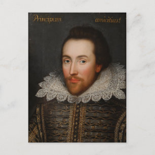 Carte Postale William Shakespeare Cobbe Portrait vers 1610