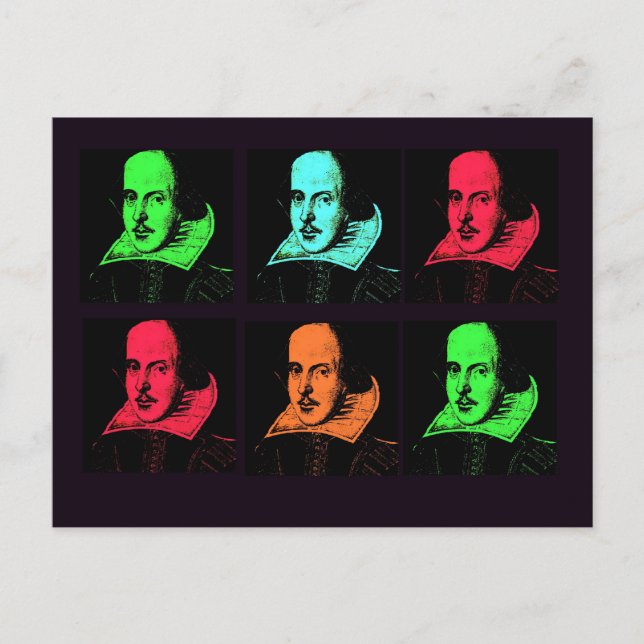 Carte Postale William Shakespeare Collage (Devant)