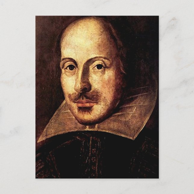 Carte Postale William Shakespeare Portrait (Devant)