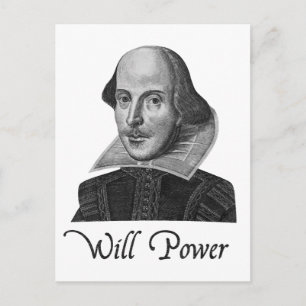 Carte Postale William Shakespeare va prendre le pouvoir