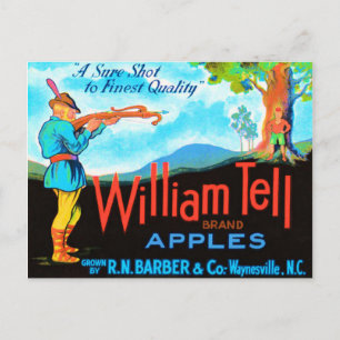Carte Postale William Tell Apples