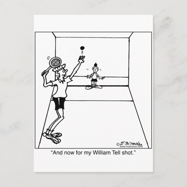 Carte Postale William Tell Racquetball (Devant)