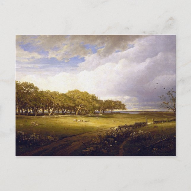 Carte Postale William Trost Richards Old Orchard à Newport (Devant)