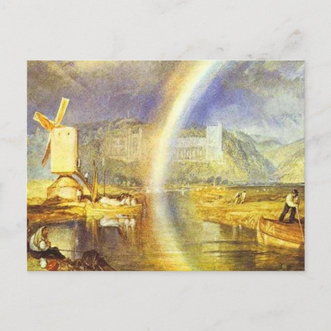 Carte Postale william turner arundel castle, avec arc-en-ciel c  (Devant)