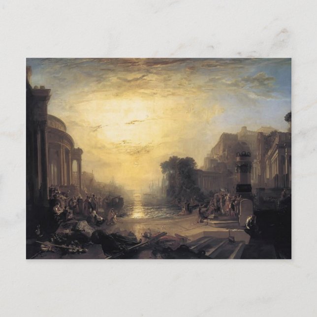 Carte Postale William Turner - Déclin de l'Empire carthaginois (Devant)