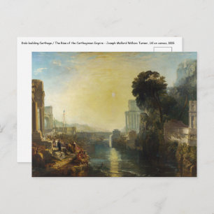 Carte Postale William Turner - Dido building Carthage
