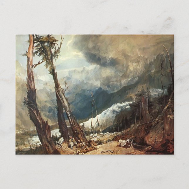 Carte Postale William Turner - Glacier et source de l'Arveron (Devant)
