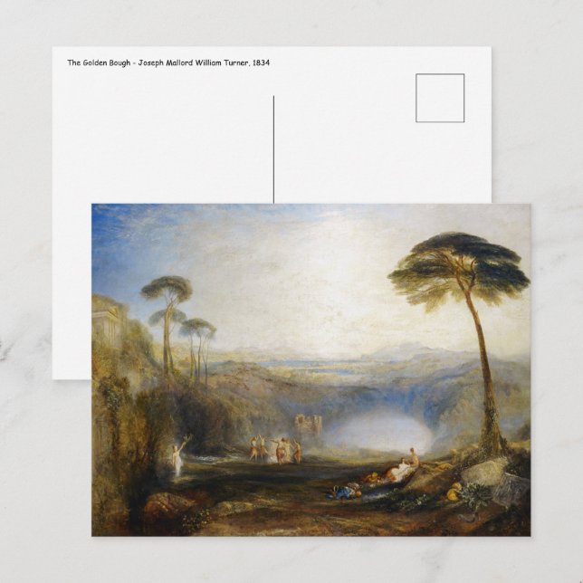 Carte Postale William Turner - La toux d'or (Devant / Derrière)