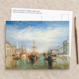 Carte Postale William Turner - Porche de la Madonna della Salute