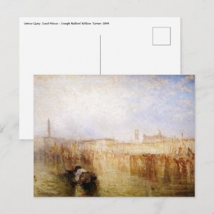 Carte Postale William Turner - Quai de Venise, Palais ducal