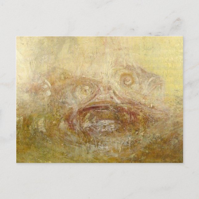 Carte Postale william turner - soleil avec monstres de mer (déta (Devant)