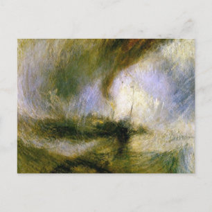 Carte Postale william turner - tempête de neige