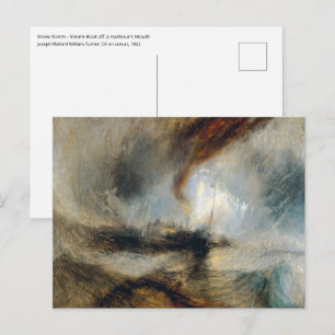 Carte Postale William Turner - Tempête de neige