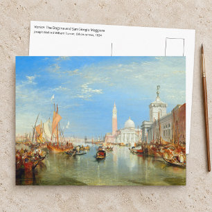 Carte Postale William Turner - Venise, la Dogana et San Giorgio