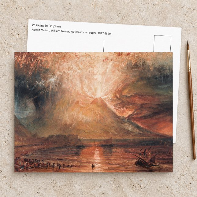 Carte Postale William Turner - Vésuve en éruption (Créateur téléchargé)