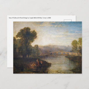 Carte Postale William Turner - Vue sur Richmond Hill et le pont