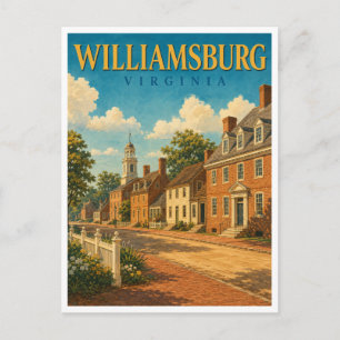 Carte Postale Williamsburg Virginie Colonial GeoSaga