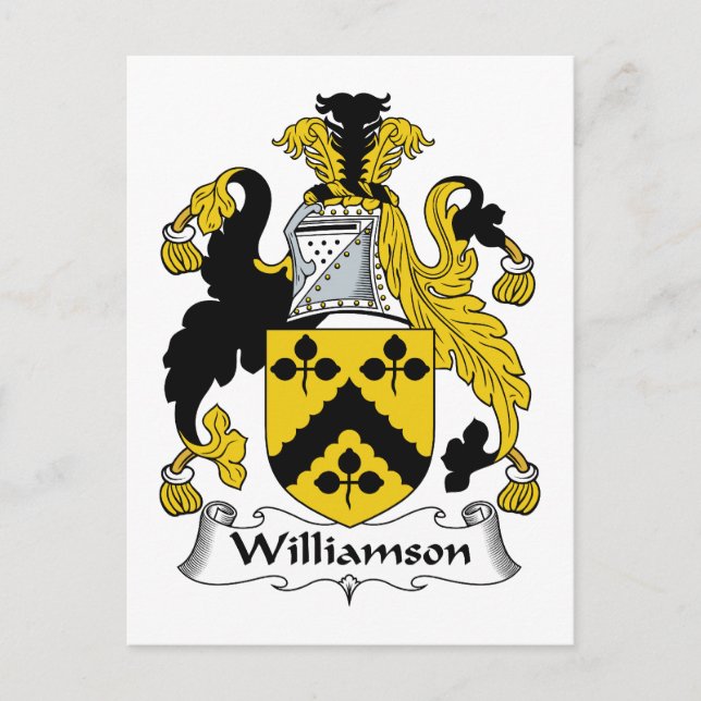 Carte Postale Williamson Family Crest (Devant)