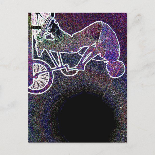 Carte Postale WillieBMX Le bord brillant (Devant)