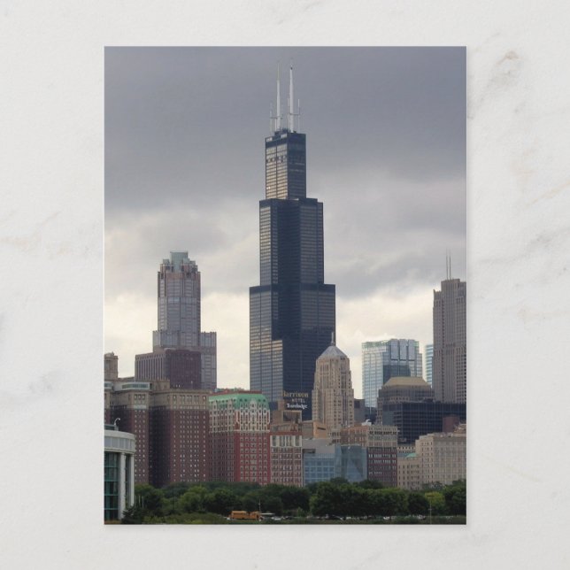 Carte Postale Willis Tower - Chicago, Illinois Postcard (Devant)